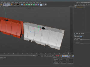 Plastic Traffic Barrier 3D 모델