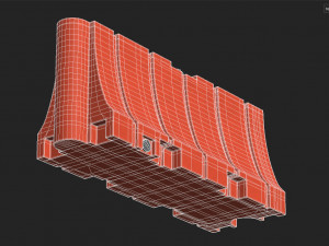 Plastic Traffic Barrier 3D 모델