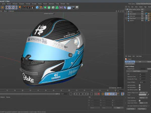 F1 Valtteri Bottas Helmet 2023 3D Model