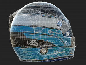 F1 Valtteri Bottas Helmet 2023 Model 3D