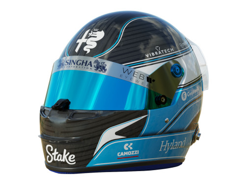F1 Valtteri Bottas Helmet 2023 Model 3D