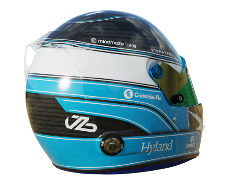 F1 Valtteri Bottas Helmet 2023 Model 3D