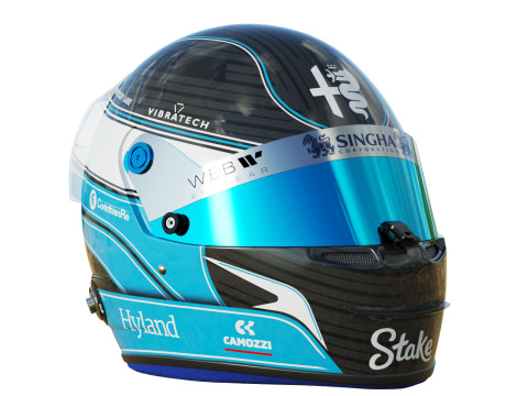 F1 Valtteri Bottas Helmet 2023 Model 3D