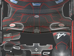 F1 Esteban Ocon Helmet 2023 Modelo 3D
