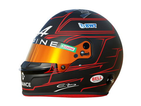 F1 Esteban Ocon Helmet 2023 Modelo 3D