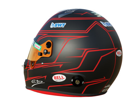 F1 Esteban Ocon Helmet 2023 Modelo 3D