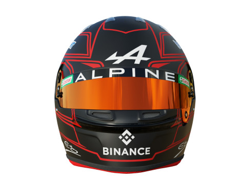 F1 Esteban Ocon Helmet 2023 Modelo 3D