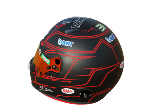 F1 Esteban Ocon Helmet 2023 Modelo 3D