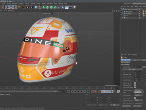 F1 Pierre Gasly Helmet 2023 3D 모델