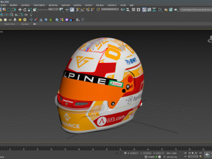 F1 Pierre Gasly Helmet 2023 3D 모델