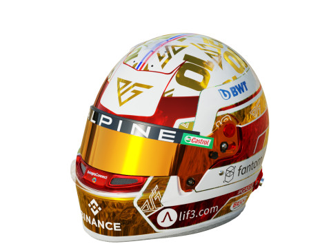 F1 Pierre Gasly Helmet 2023 3D 모델