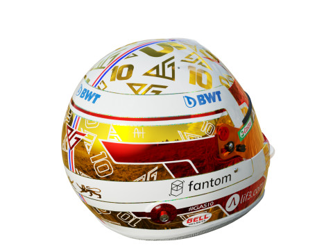 F1 Pierre Gasly Helmet 2023 3D 모델