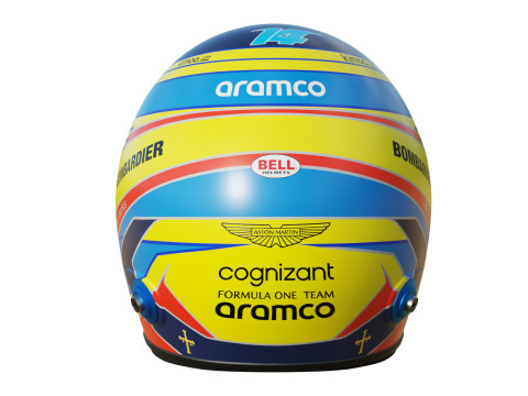 F1 Fernando Alonso Helmet 2023 3D Model