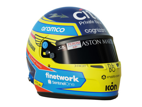 F1 Fernando Alonso Helmet 2023 3D Model