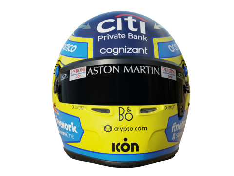 F1 Fernando Alonso Helmet 2023 3D Model