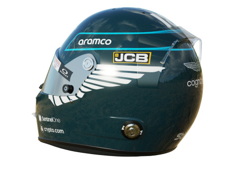 F1 Lance Stroll Helmet 2023 Modelo 3D