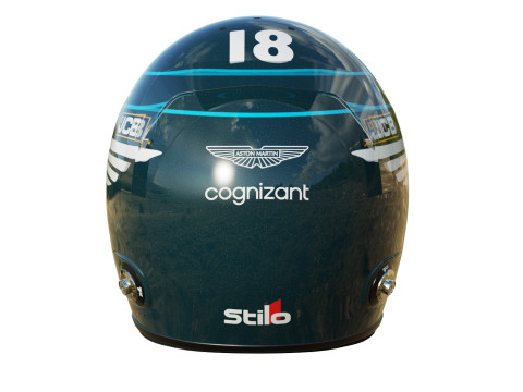 F1 Lance Stroll Helmet 2023 Modelo 3D
