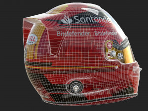 F1 Carlos Sainz Helmet 2023 3D Model