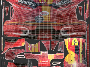 F1 Carlos Sainz Helmet 2023 3D Model