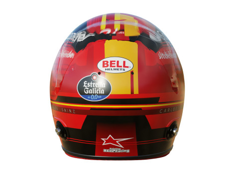 F1 Carlos Sainz Helmet 2023 3D Model
