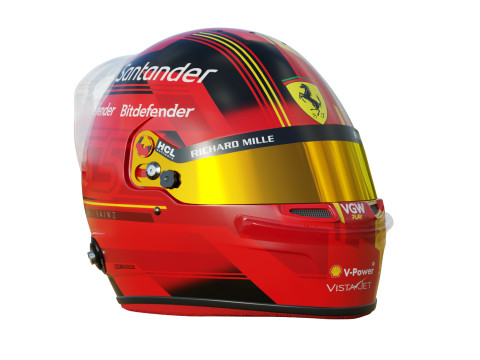 F1 Carlos Sainz Helmet 2023 3D Model