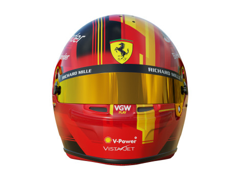 F1 Carlos Sainz Helmet 2023 3D Model
