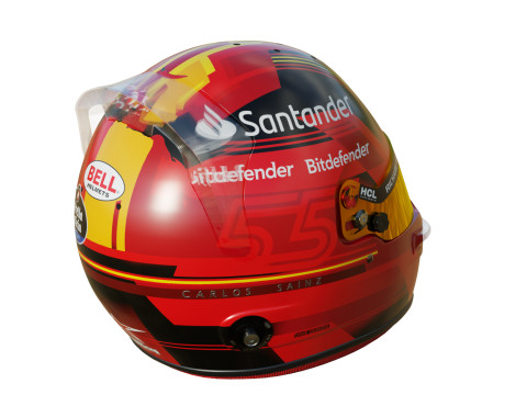 F1 Carlos Sainz Helmet 2023 3D Model