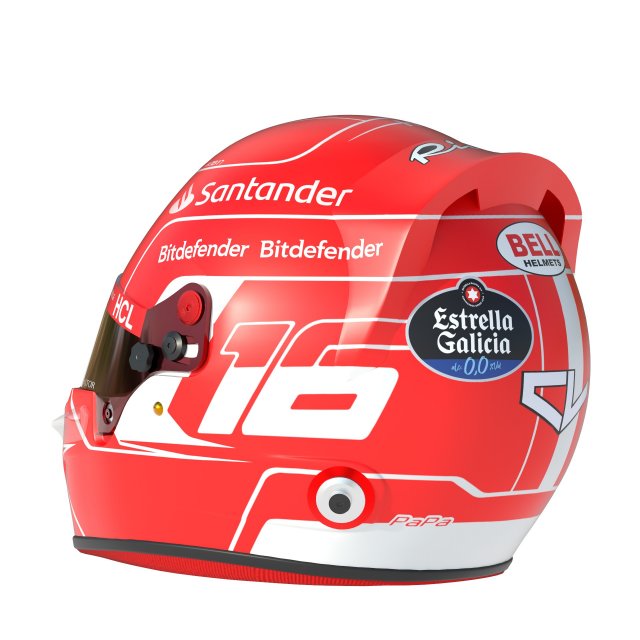 F1 Charles Leclerc Helmet 2023 Mod le 3D in quipement sportif