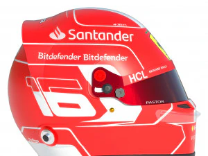 F1 Charles Leclerc Helmet 2023 3D Model