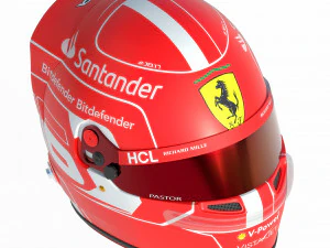 F1 Charles Leclerc Helmet 2023 3D Model