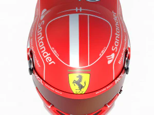 F1 Charles Leclerc Helmet 2023 3D Model