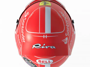 F1 Charles Leclerc Helmet 2023 3D Model