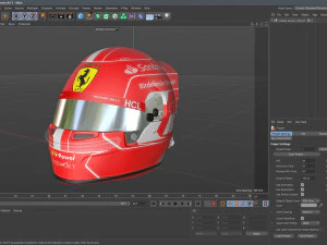 F1 Charles Leclerc Helmet 2023 3D Model