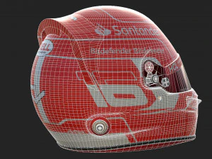 F1 Charles Leclerc Helmet 2023 3D Model
