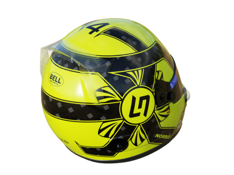 F1 Lando Norris Helmet 2023 3D Модель