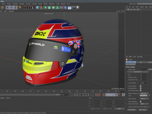 F1 Oscar Piastri Helmet 2023 Model 3D