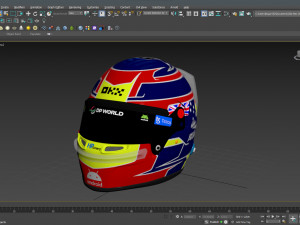 F1 Oscar Piastri Helmet 2023 Model 3D