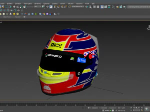 F1 Oscar Piastri Helmet 2023 3D Model