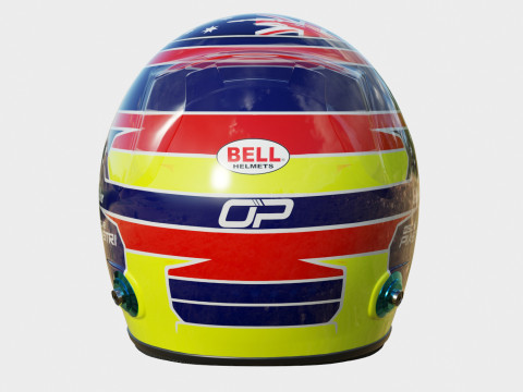 F1 Oscar Piastri Helmet 2023 Model 3D