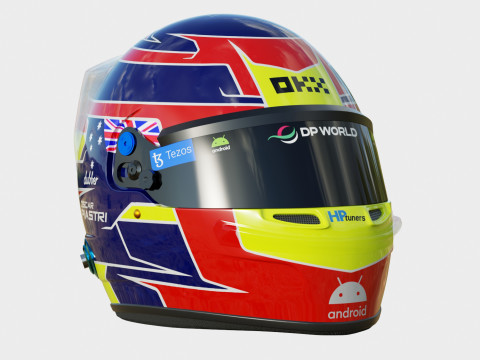 F1 Oscar Piastri Helmet 2023 Model 3D