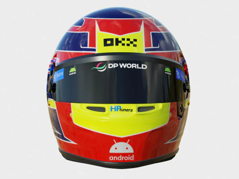 F1 Oscar Piastri Helmet 2023 3D Model