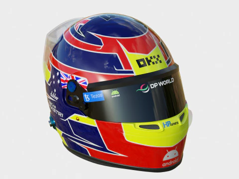 F1 Oscar Piastri Helmet 2023 3D Model