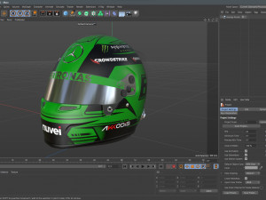 F1 George Russel Helmet 2023 3D Model