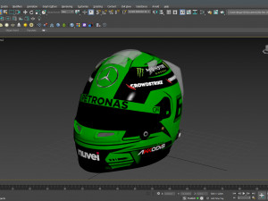 F1 George Russel Helmet 2023 3D Model