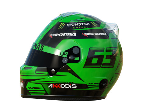 F1 George Russel Helmet 2023 3D Model
