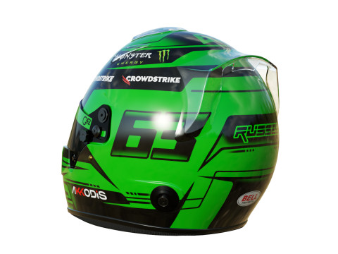 F1 George Russel Helmet 2023 3D Model