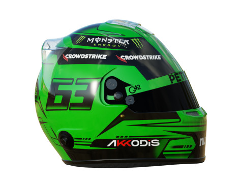 F1 George Russel Helmet 2023 3D Model