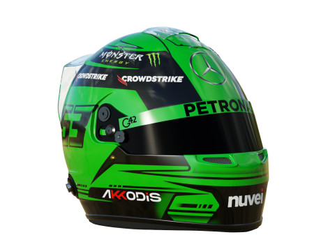 F1 George Russel Helmet 2023 3D Model