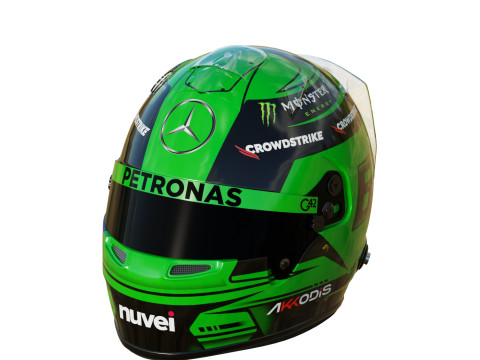 F1 George Russel Helmet 2023 3D Model