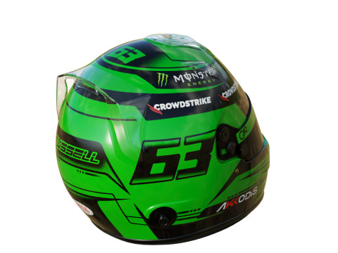 F1 George Russel Helmet 2023 3D Model